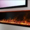 Electric Fireplace, Steel, LED