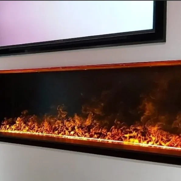 Electric Fireplace, Steel, LED