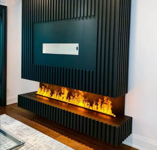 Electric Fireplace, Steel, LED - view 2