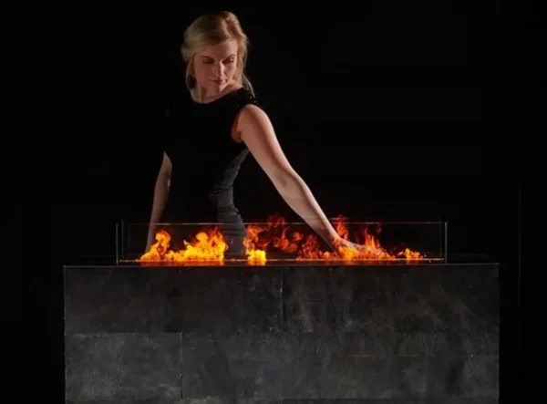 Electric Fireplace, Steel, LED - view 5
