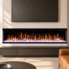 Electric Fireplace, Wall, 1500 W, Glass