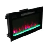 Electric Fireplace, Wall, 1500 W, Glass+Steel