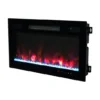 Electric Fireplace, Wall, 1500 W, Glass+Steel - view 2
