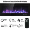 Electric Fireplace, Wall, 1500 W, Metal - view 5