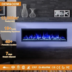 Electric Fireplace, Wall, 1500W
