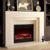 Electric Fireplace, Wall, 2000 W, tempered glass