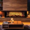 Electric Fireplace, Wall, 2000 W, tempered glass - view 2