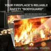 Electric Fireplace, Wall, 2000 W, tempered glass - view 4