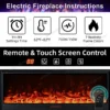 Electric Fireplace, Wall, 20W, Metal - view 3