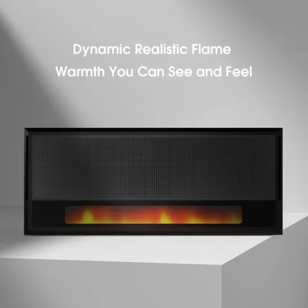 Electric Fireplace, Wall, 2100, Metal - view 3