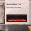 Electric Fireplace, Wall, 220V-240V, 1400-1600W