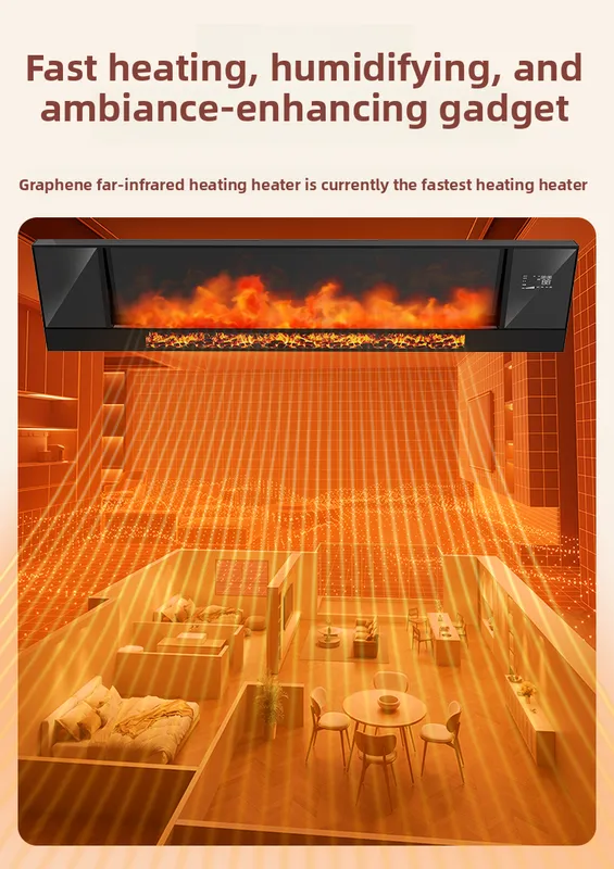 Electric Fireplace, Wall, 4000W - view 5