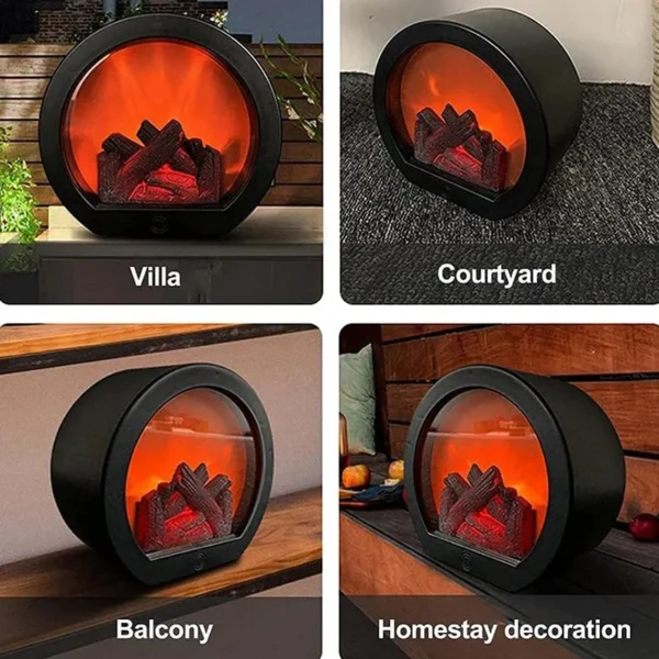 Electric Fireplace, Wall, 5W, Freestanding - view 6
