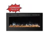 Electric Fireplace, Wall, 750~1500W, Steel+Glass - view 2