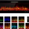 Electric Fireplace, Wall, 750~1500W, Steel+Glass - view 5