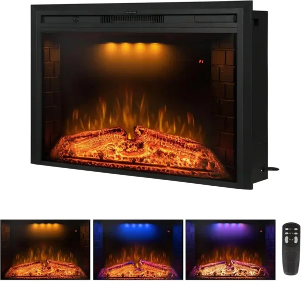 Electric Fireplace, wall, 750W, 1500W - view 2