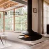 Electric Fireplace, Wall, Alloy Carbon Steel, wood fireplace - view 3