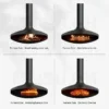 Electric Fireplace, Wall, Alloy Carbon Steel, wood fireplace - view 6