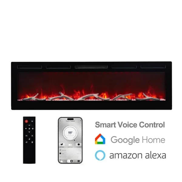 Electric Fireplace, Wall, APP