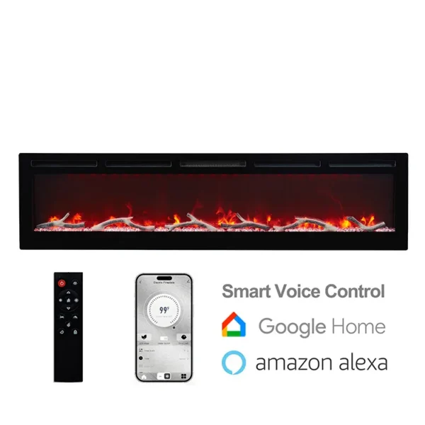 Electric Fireplace, Wall, APP - view 2
