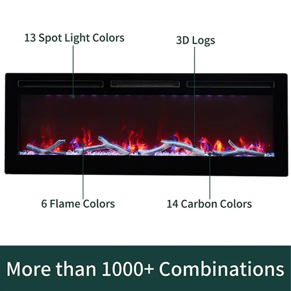 Electric Fireplace, Wall, APP - view 3
