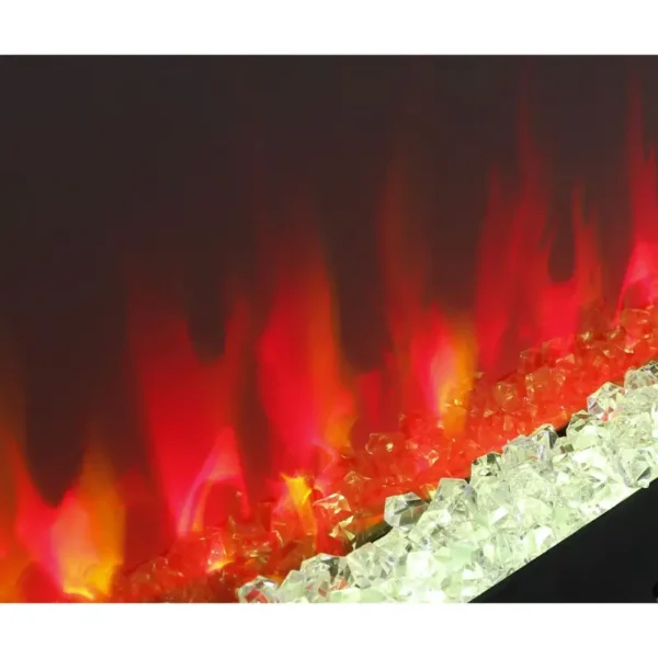 Electric Fireplace, Wall, Glass, Wall-mounted - view 5
