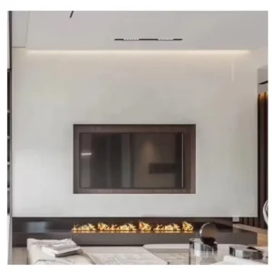 Electric Fireplace, Wall, Stainless Steel, Electric Fireplaces