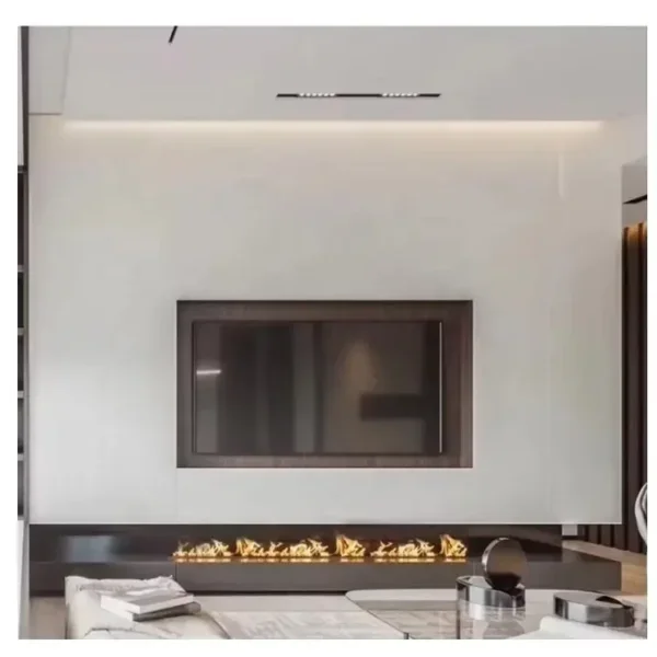 Electric Fireplace, Wall, Stainless Steel, Electric Fireplaces