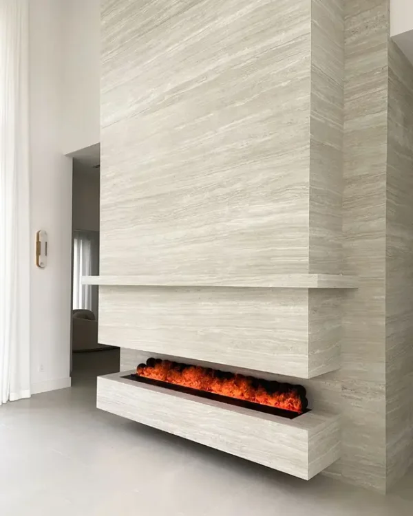 Electric Fireplace, Wall, Stainless Steel, Electric Fireplaces - view 2