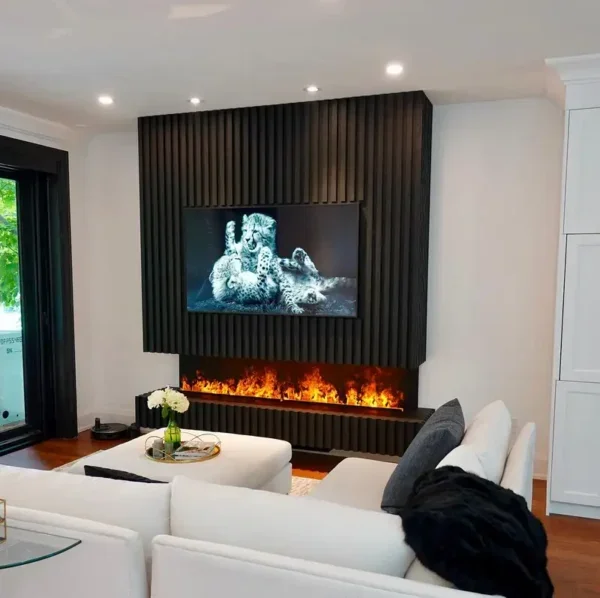 Electric Fireplace, Wall, Stainless Steel, Electric Fireplaces - view 3
