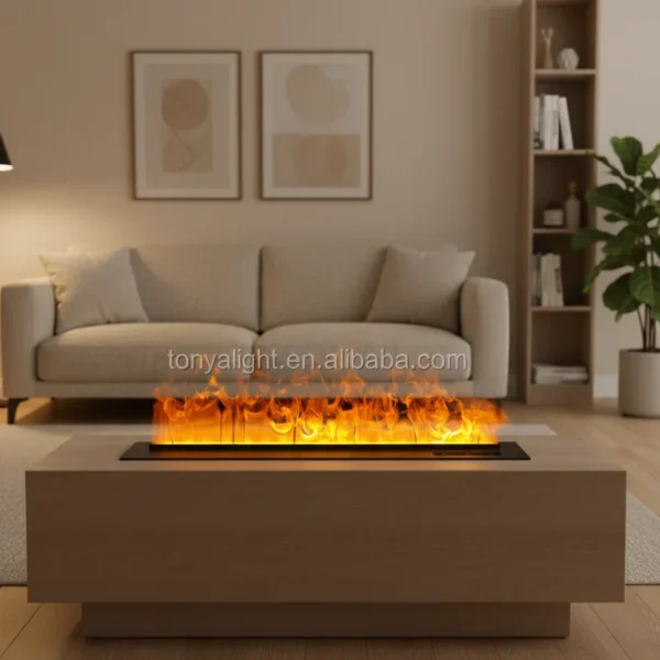 Electric Fireplace, Wall, Stainless Steel, Electric Fireplaces - view 5