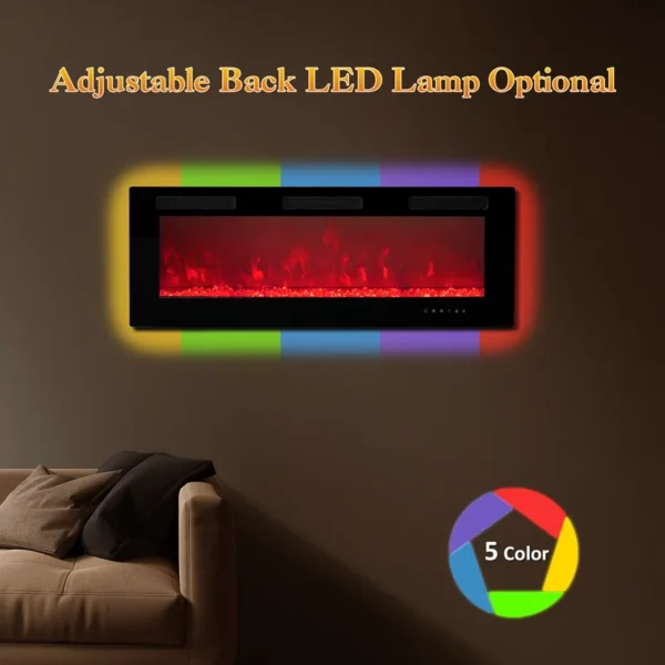 Electric Fireplace, WFP, Wall - view 5