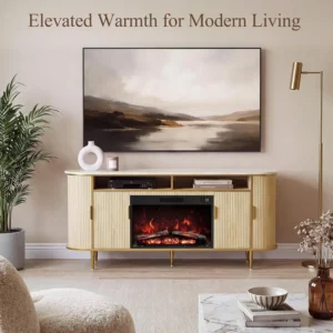 Electric Fireplace, Wood