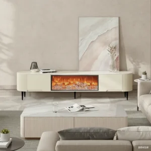 Electric Fireplace, Wood
