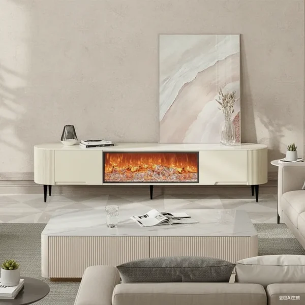 Electric Fireplace, Wood