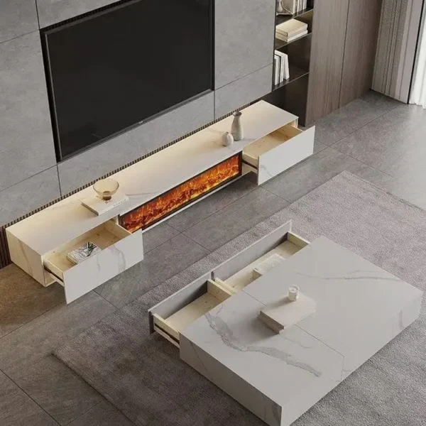 Electric Fireplace, Wood - view 2