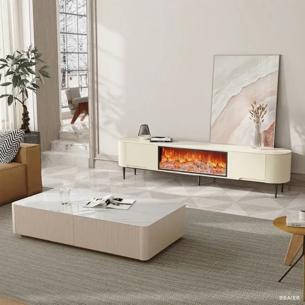 Electric Fireplace, Wood - view 2