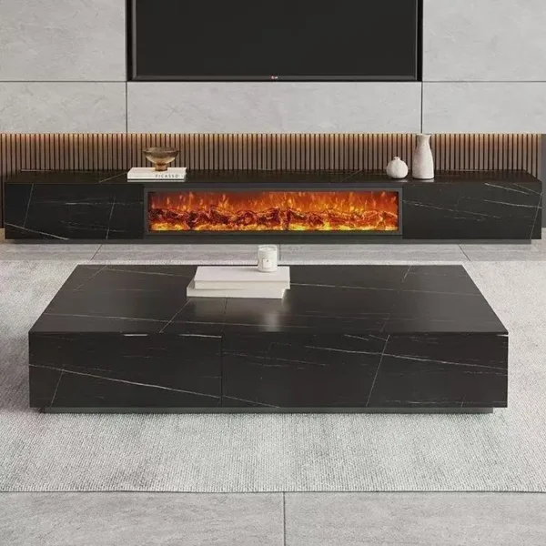 Electric Fireplace, Wood - view 3