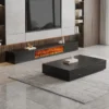 Electric Fireplace, Wood - view 3