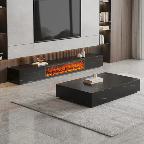 Electric Fireplace, Wood - view 3