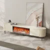 Electric Fireplace, Wood - view 3