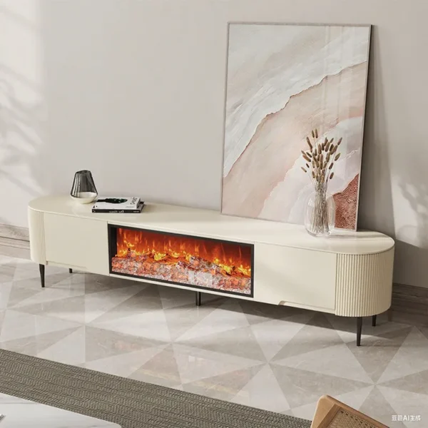 Electric Fireplace, Wood - view 3