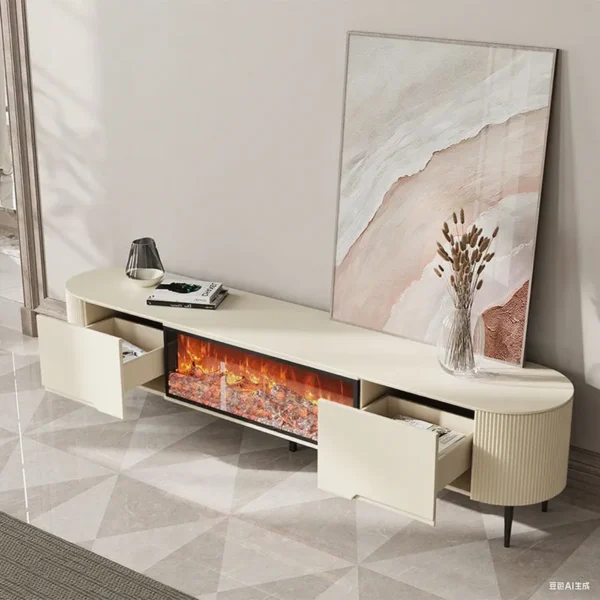 Electric Fireplace, Wood - view 4