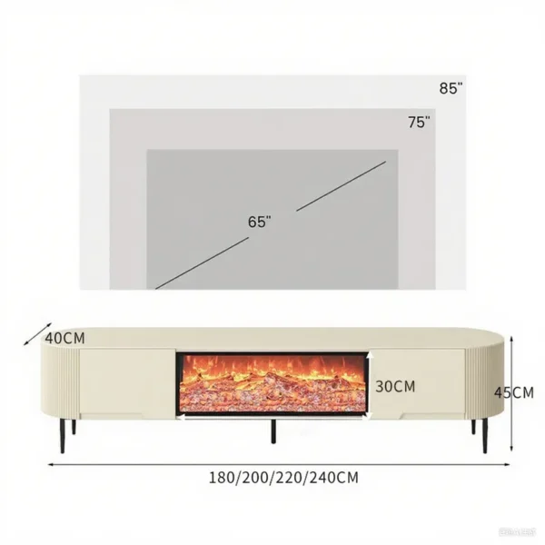 Electric Fireplace, Wood - view 5