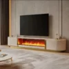Electric Fireplace, Wooden