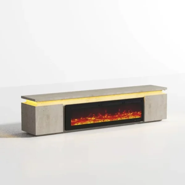 Electric Fireplace, Wooden - view 3