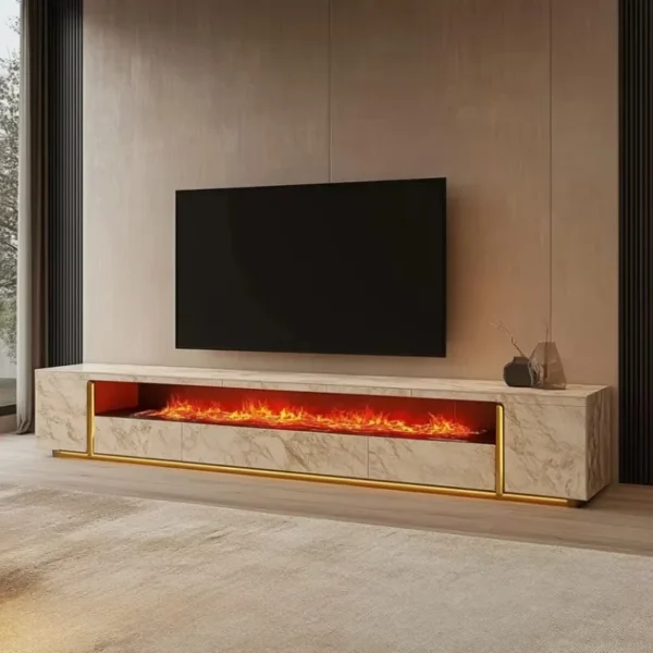 Electric Fireplace, Wooden - view 5