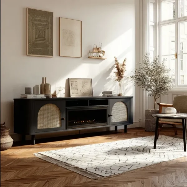 Electric Fireplace, Wooden - view 6