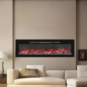 Electric Fireplace, YIKA, 1800W, Wall