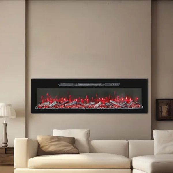 Electric Fireplace, YIKA, 1800W, Wall